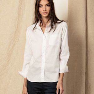 Blue Sheep White Button Down Shirt